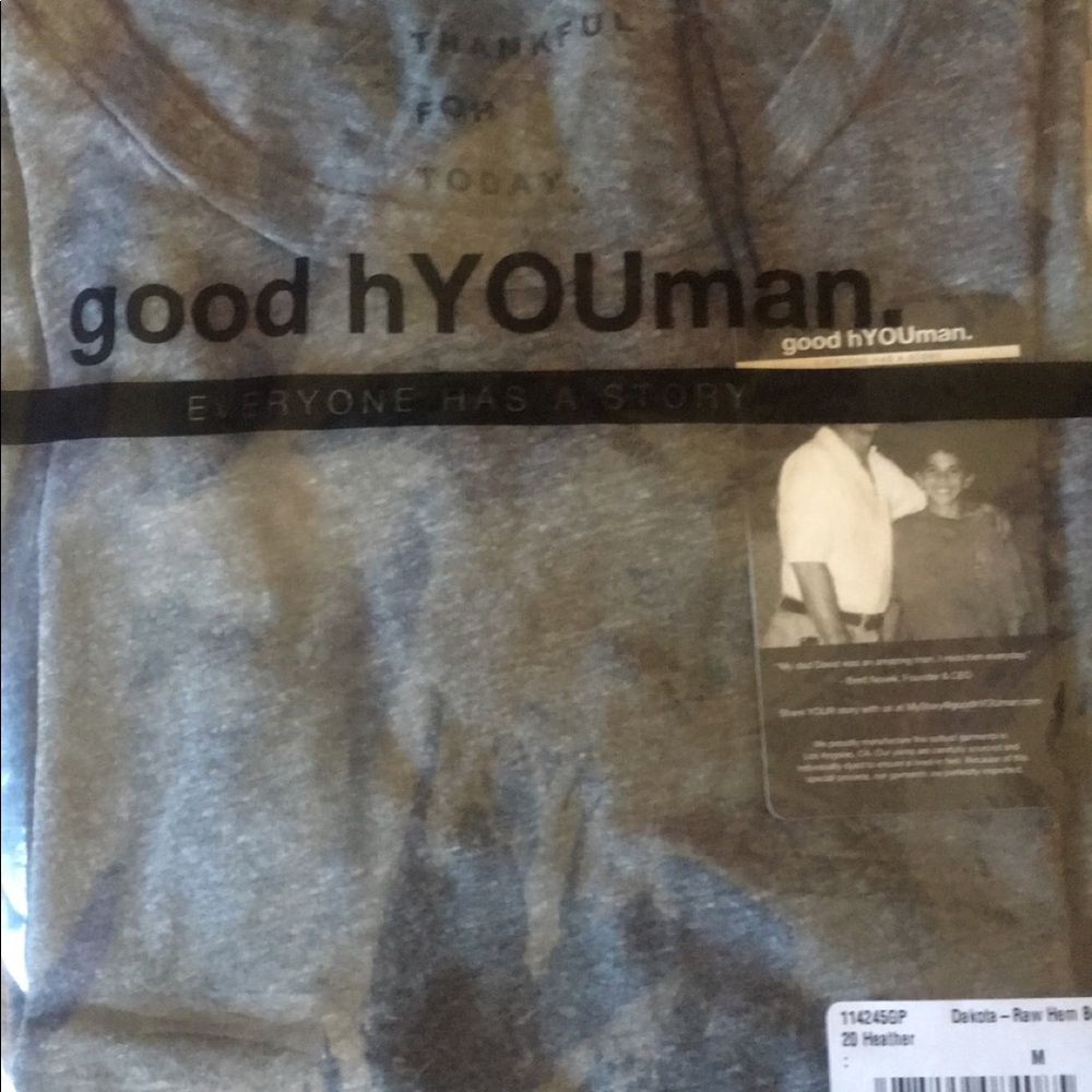 Good hYOUman NWT Dakota ss tee
